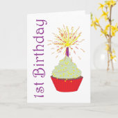 誕生日1 カード (黄色い花)