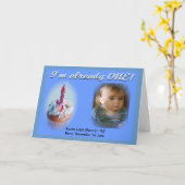 誕生日1 カード (黄色い花)