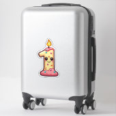 誕生日1 シール (スーツケース)