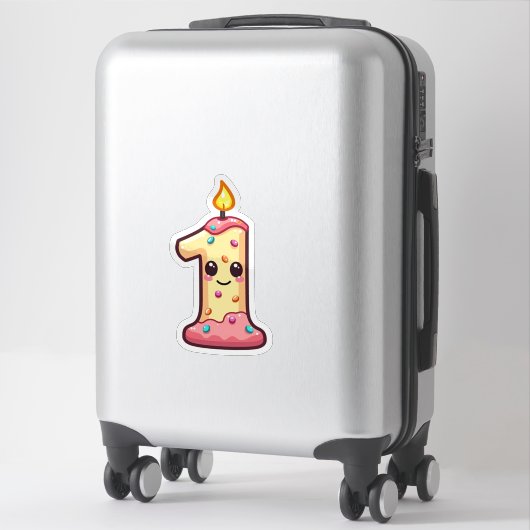 誕生日1 シール (スーツケース)