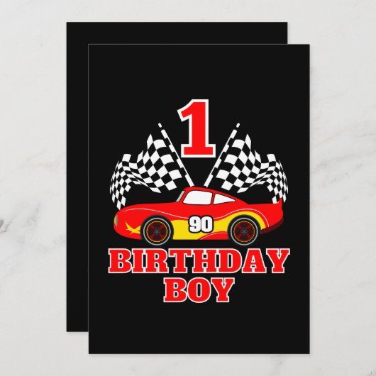 誕生日1 招待状 (正面/裏面)