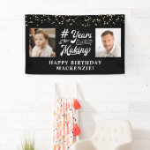 誕生日2年のの色を作カスタムる 横断幕 (インサイチュ)