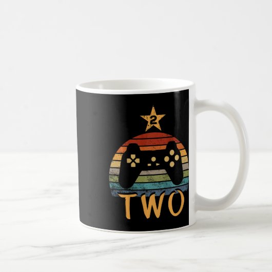 誕生日2歳ビデオゲーム第2の誕生日 コーヒーマグカップ (右)