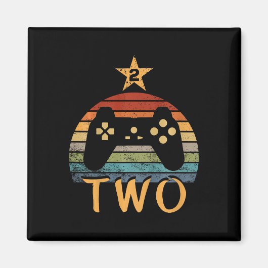 誕生日2歳ビデオゲーム第2の誕生日 マグネット (正面)