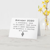 誕生日2020、おもしろいハッピーバースデー詩 カード (黄色い花)