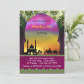 誕生日21回目の招待， 21回目，アラビア，モロッコ 招待状 (スタンド正面)