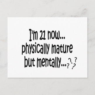 誕生日21日Tシャツ ポストカード