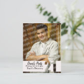 誕生日21枚のフォトカード ポストカード (スタンド正面)