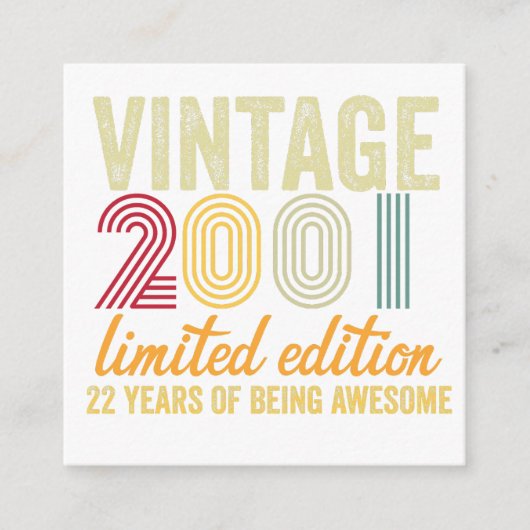 誕生日22 エンクロージャーカード (正面)