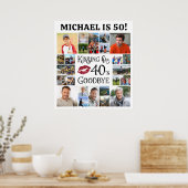 誕生日24写真キスをする彼の10年別れ ポスター (キッチン)