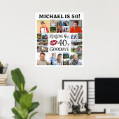 誕生日24写真キスをする彼の10年別れ ポスター (ホームオフィス)