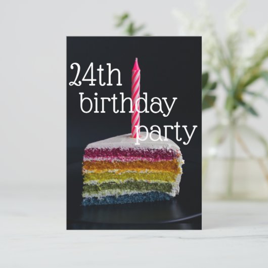 誕生日24日 招待状 (スタンド正面)