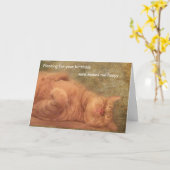 誕生日2 カード (黄色い花)