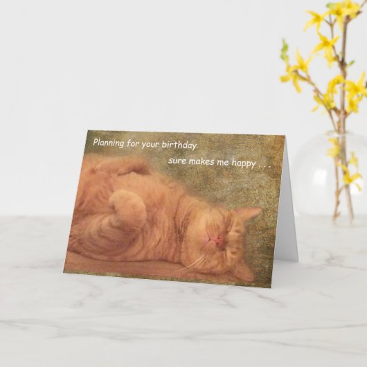 誕生日2 カード (黄色い花)