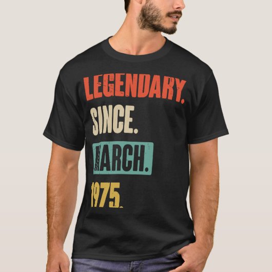 誕生日3月48日デコレーション48歳ビンタグ Tシャツ (正面)
