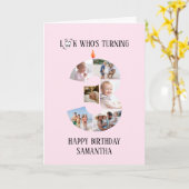 誕生日3枚目のフォトカード カード (黄色い花)