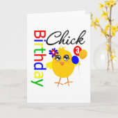 誕生日3歳 カード (黄色い花)