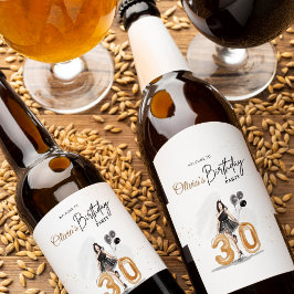 誕生日30回目のウェルカムサイン、 ワインラベル