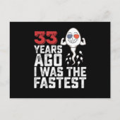 誕生日33年前、私が一番速かった ポストカード (正面)