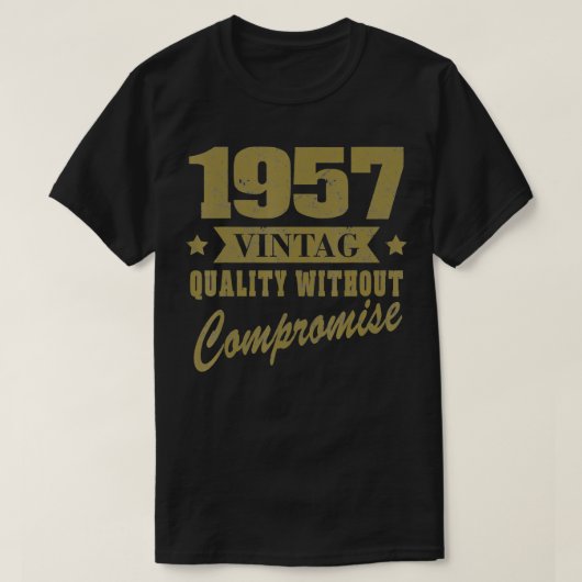 誕生日365ヴィンテージ1957誕生日ギフトユニーズ Tシャツ (デザイン正面)