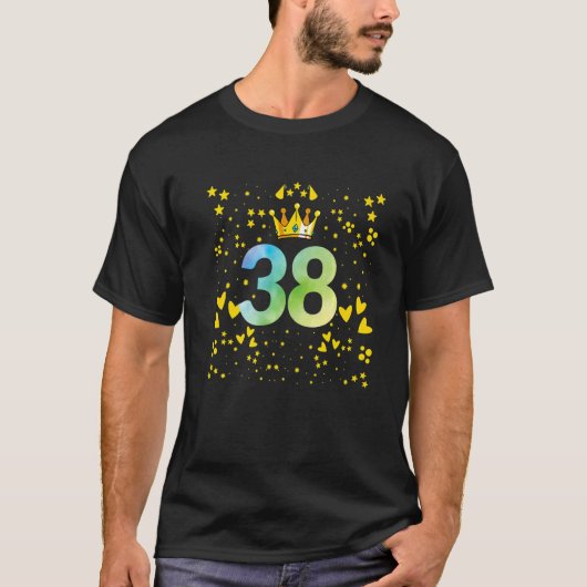 誕生日38周年1 Tシャツ (正面)