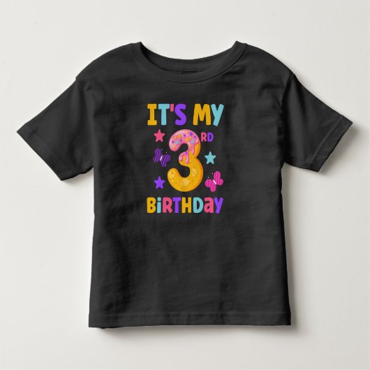 誕生日3 トドラーTシャツ (正面)