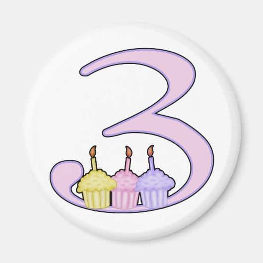 誕生日3 マグネット (正面)