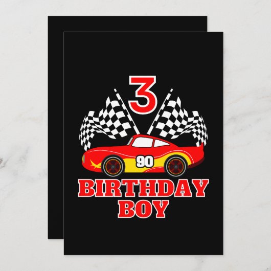 誕生日3 招待状 (正面/裏面)