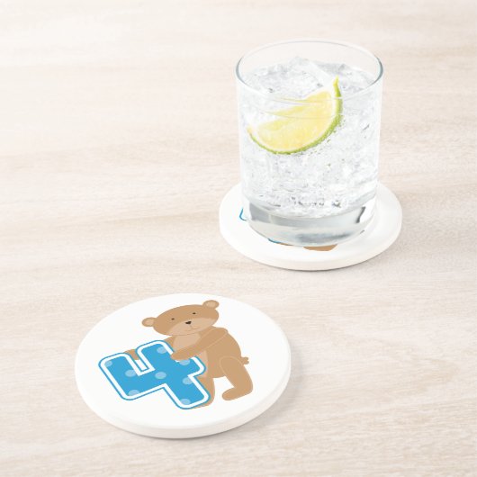 誕生日4回目のTシャツとギフト コースター (側面)