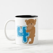 誕生日4回目のTシャツとギフト ツートーンマグカップ (左)