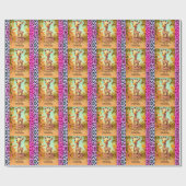 誕生日4歳 ラッピングペーパー (フラット)