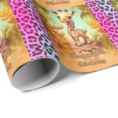 誕生日4歳 ラッピングペーパー (ロールコーナー)