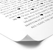 誕生日40私があなたを愛する理由フォトコラージュ ポスター (角)