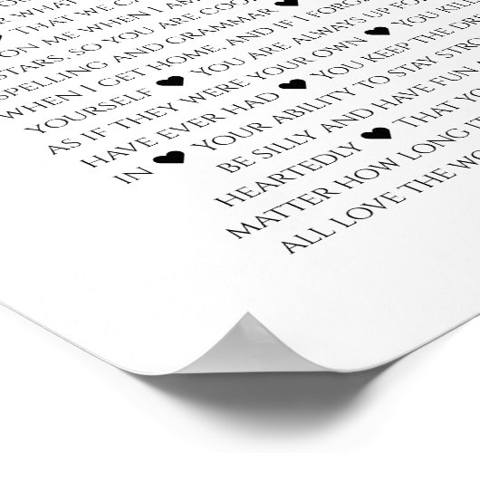 誕生日40私があなたを愛する理由フォトコラージュ ポスター (角)