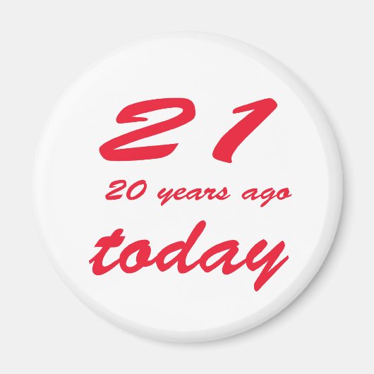 誕生日41 マグネット (正面)