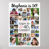 誕生日42写真キスをする彼女の10年の別れ ポスター (正面)