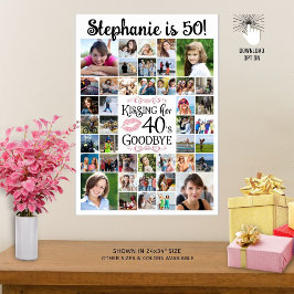 誕生日42写真キスをする彼女の10年の別れ ポスター