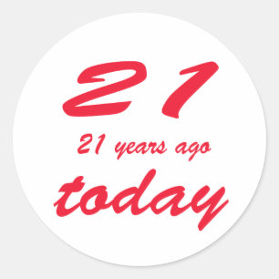 誕生日42日 ラウンドシール