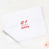 誕生日43 ラウンドシール (封筒)