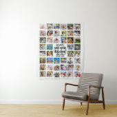 誕生日44フォトコラージュパーティー背景 タペストリー (インサイチュ)