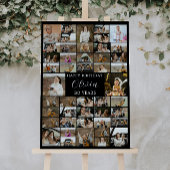 誕生日45写真コラージュのポスター ポスター