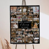 誕生日45写真コラージュのポスター ポスター