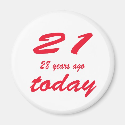 誕生日49 マグネット (正面)