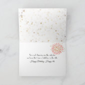 誕生日4th of 7月ゴールデンレトリバー カード (内部)