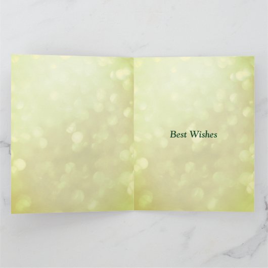 誕生日5月の誕生日のエメラルドの挨拶 カード (内部)