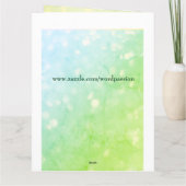 誕生日5月の誕生日のエメラルドの挨拶 カード (裏面)