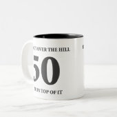 誕生日50のコーヒー・マグ ツートーンマグカップ (正面左)