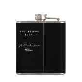 誕生日50の写真の男の文字 フラスク (裏面)