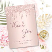 誕生日50バラ金ゴールドドライブ サンキューカード