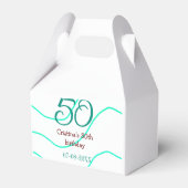 誕生日50周年記念 名前と日付入り フェイバーボックス (裏面サイド)